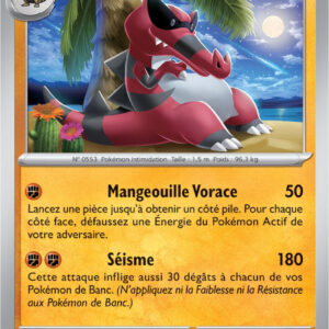 Crocorible - 117/198 - Carte Pokémon Écarlate et Violet EV01 (Reverse)