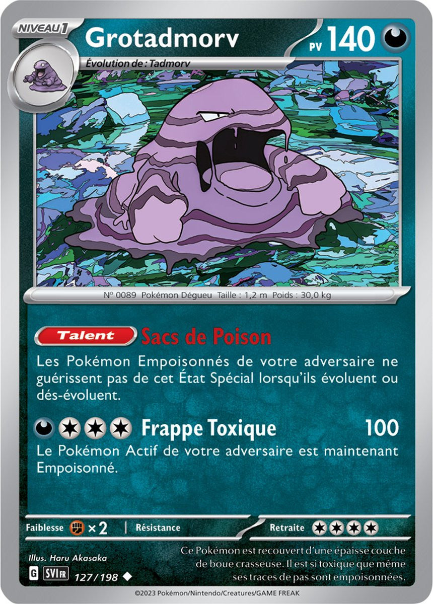 Grotadmorv – 127/198 – Carte Pokémon Écarlate et Violet EV01 (Reverse)