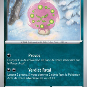 Spiritomb - 129/198 - Carte Pokémon Écarlate et Violet EV01 (Reverse)
