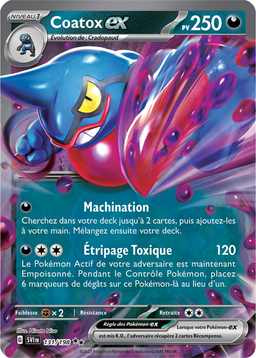 Coatox ex – 131/198 – Carte Pokémon Écarlate et Violet EV01