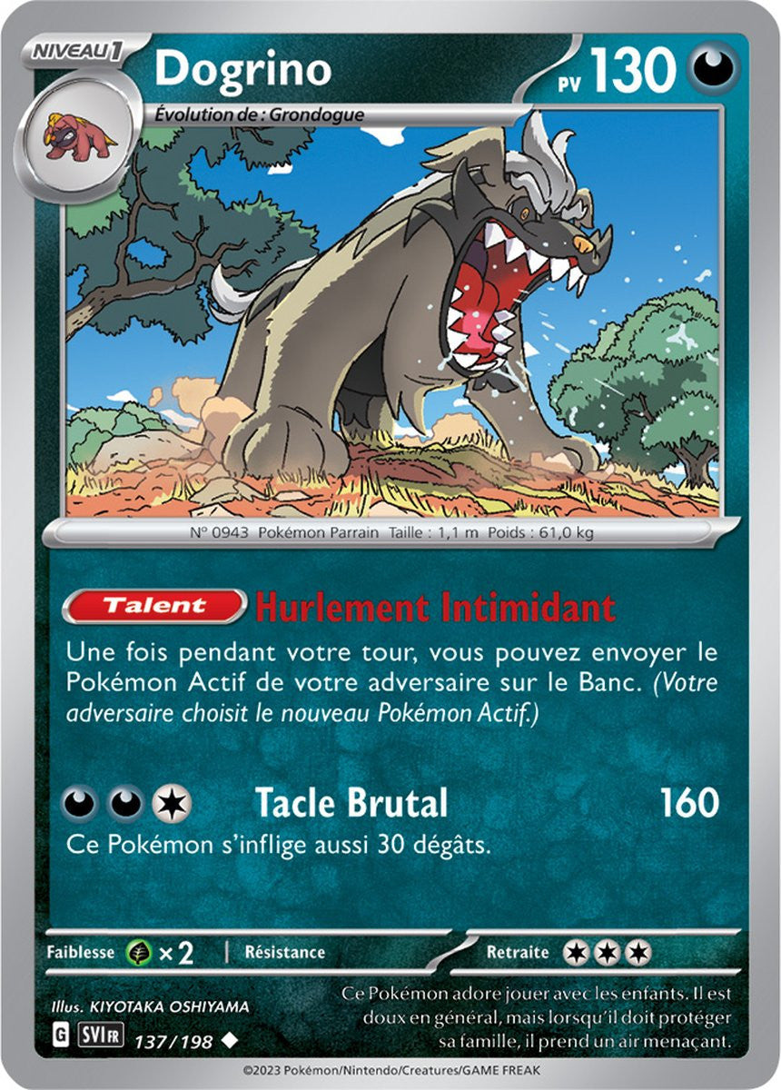Dogrino – 137/198 – Carte Pokémon Écarlate et Violet EV01 (Normale)