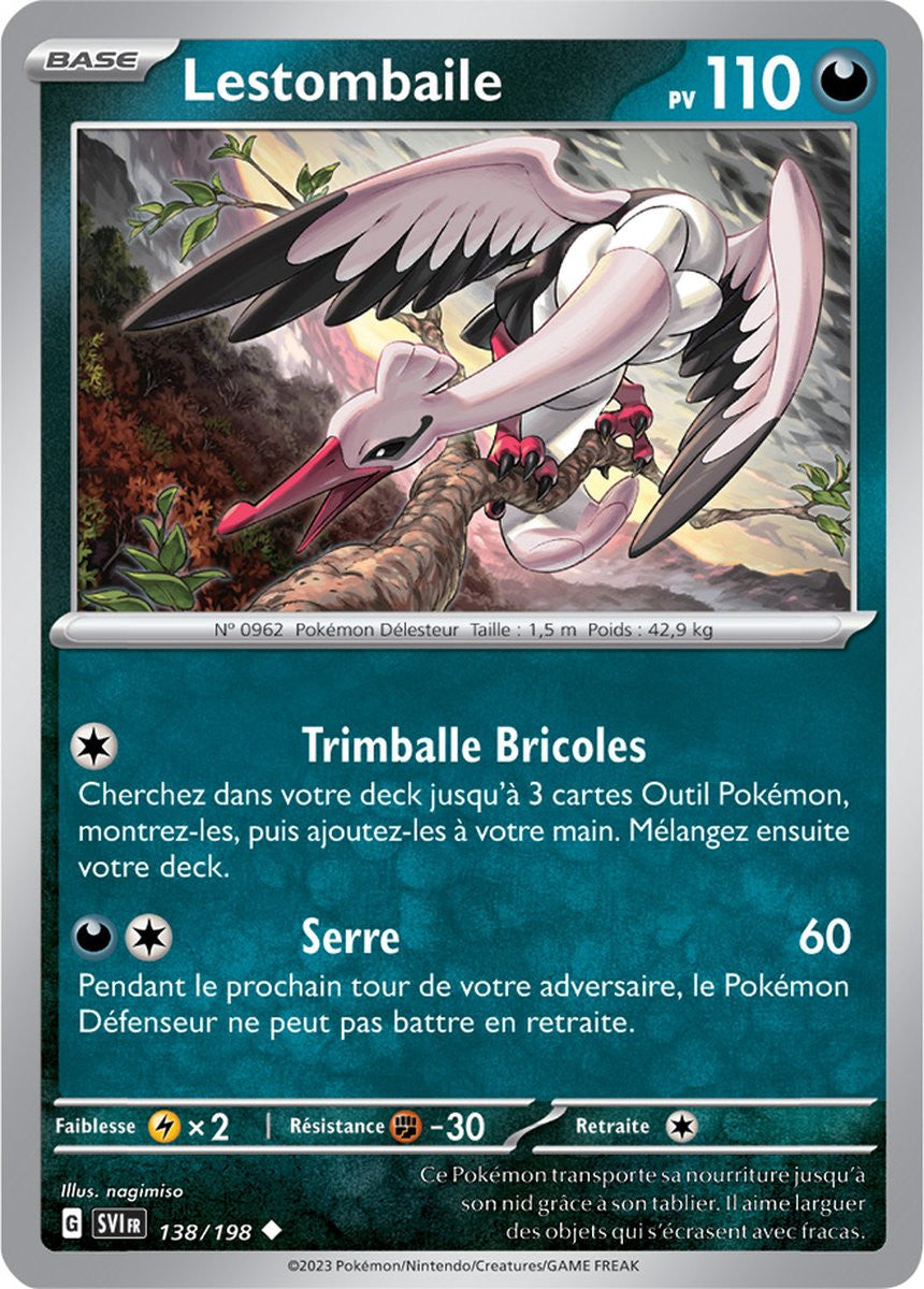 Lestombaile – 138/198 – Carte Pokémon Écarlate et Violet EV01 (Reverse)