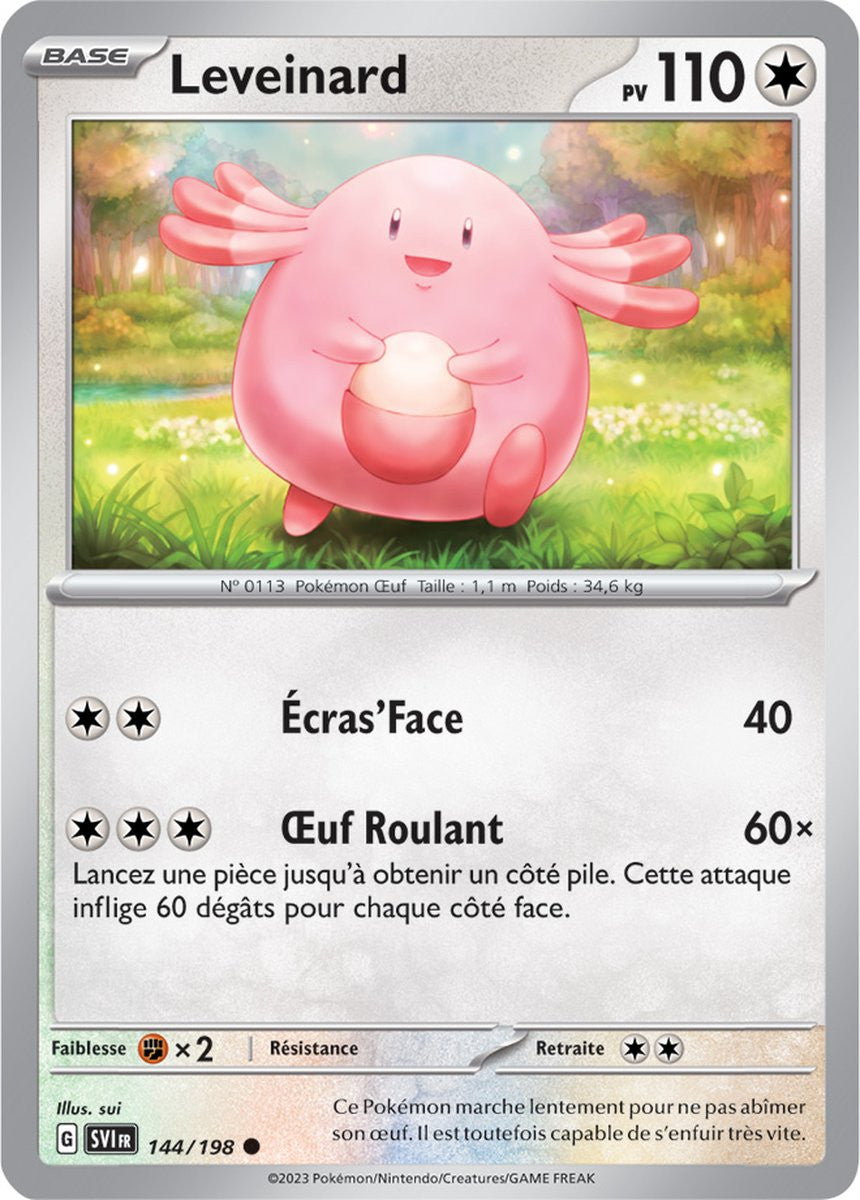 Leveinard – 144/198 – Carte Pokémon Écarlate et Violet EV01 (Normale)