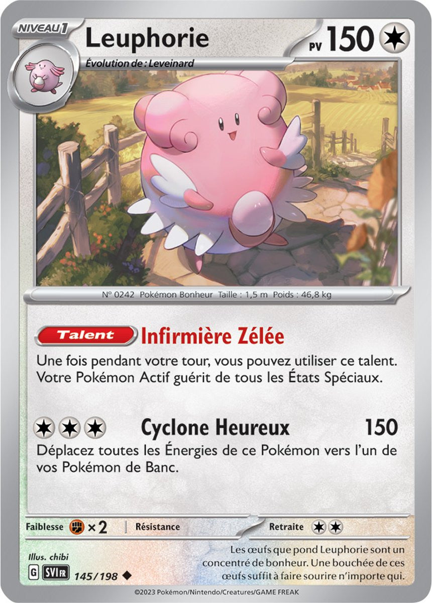 Leuphorie – 145/198 – Carte Pokémon Écarlate et Violet EV01 (Reverse)