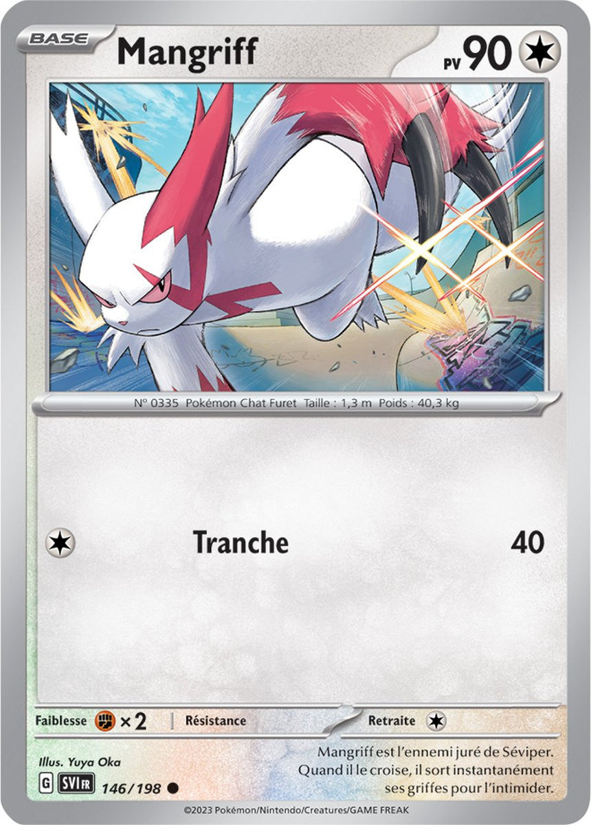 Mangriff – 146/198 – Carte Pokémon Écarlate et Violet EV01 (Reverse)