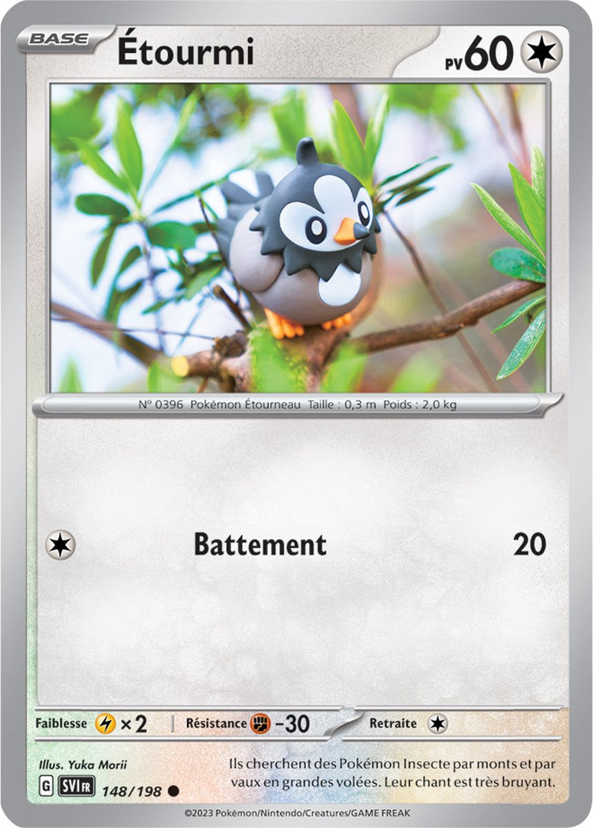 Étourmi – 148/198 – Carte Pokémon Écarlate et Violet EV01 (Normale)