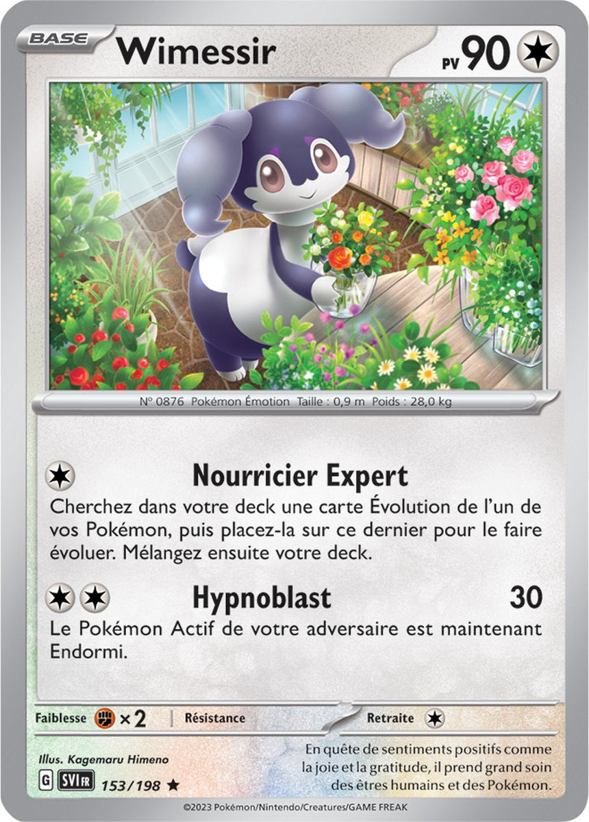 Wimessir – 153/198 – Carte Pokémon Écarlate et Violet EV01 (Normale)
