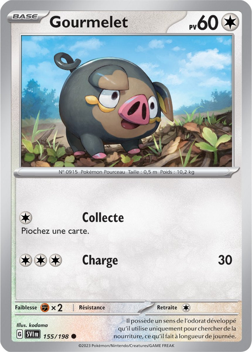Gourmelet – 155/198 – Carte Pokémon Écarlate et Violet EV01 (Reverse)