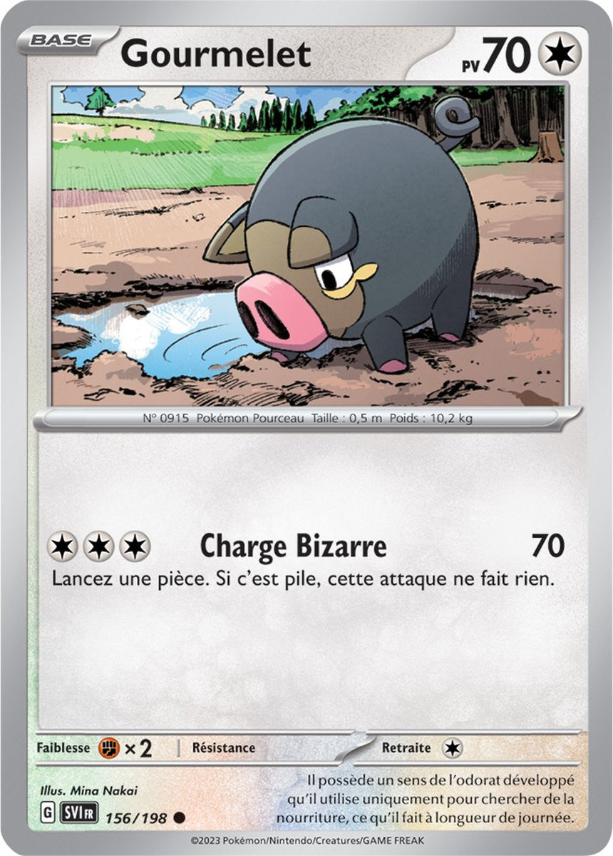 Gourmelet – 156/198 – Carte Pokémon Écarlate et Violet EV01 (Normale)