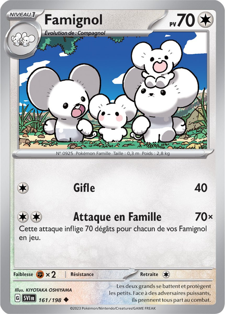 Famignol – 161/198 – Carte Pokémon Écarlate et Violet EV01 (Reverse)