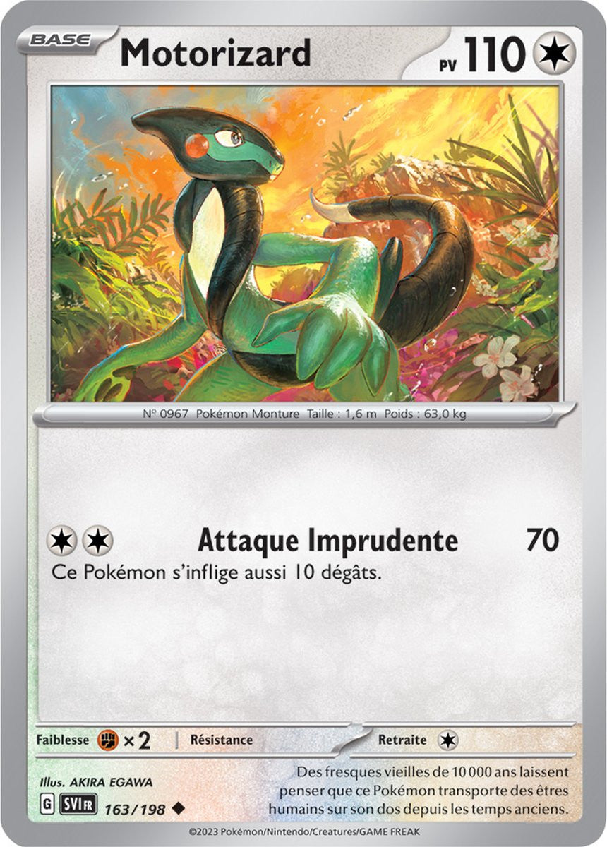 Motorizard – 163/198 – Carte Pokémon Écarlate et Violet EV01 (Reverse)