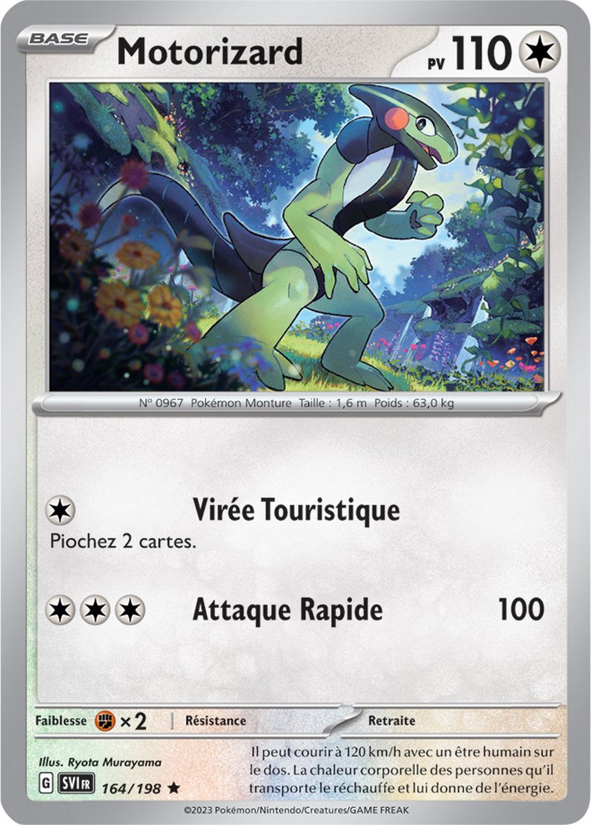 Motorizard – 164/198 – Carte Pokémon Écarlate et Violet EV01 (Reverse)