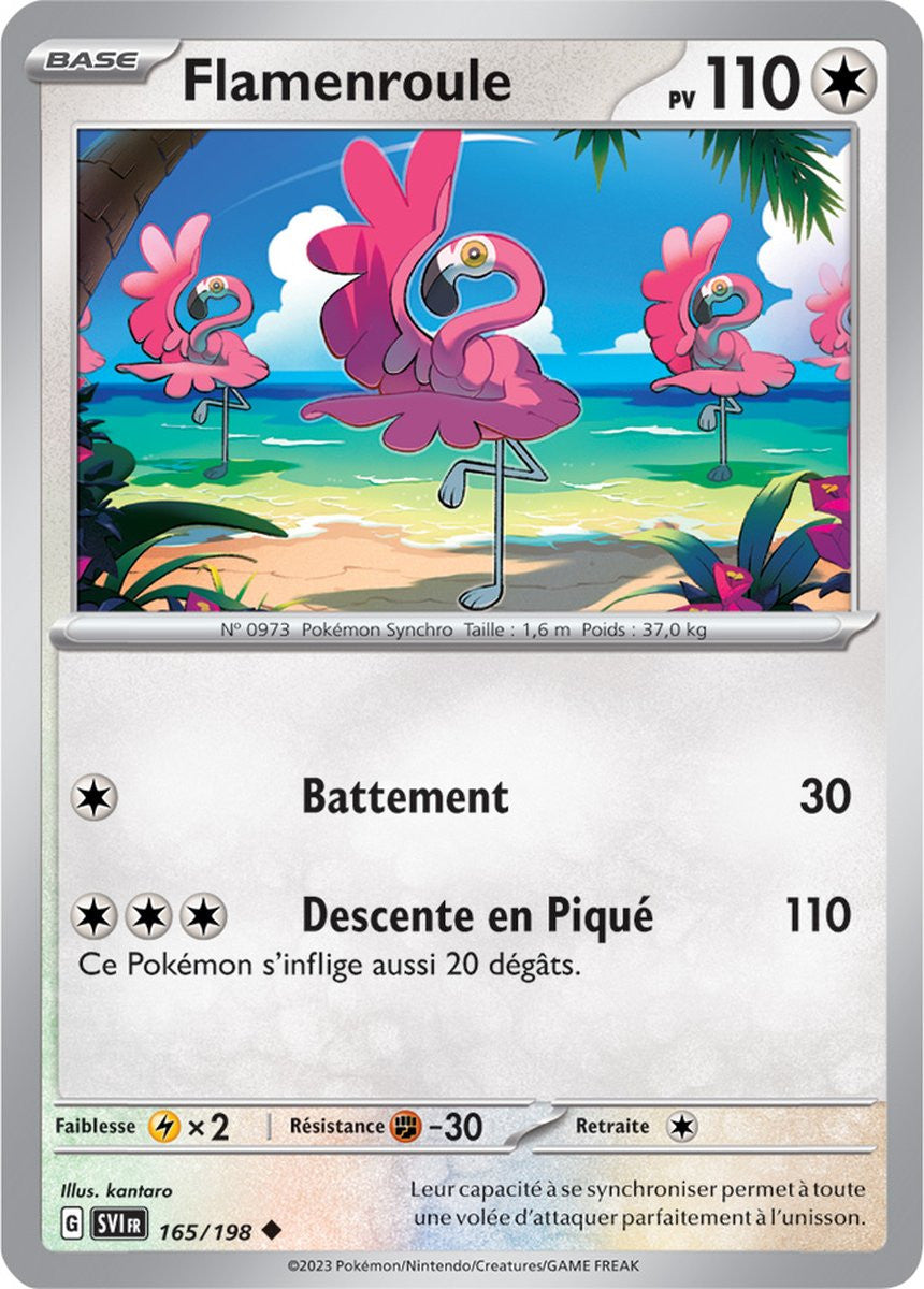 Flamenroule – 165/198 – Carte Pokémon Écarlate et Violet EV01 (Reverse)
