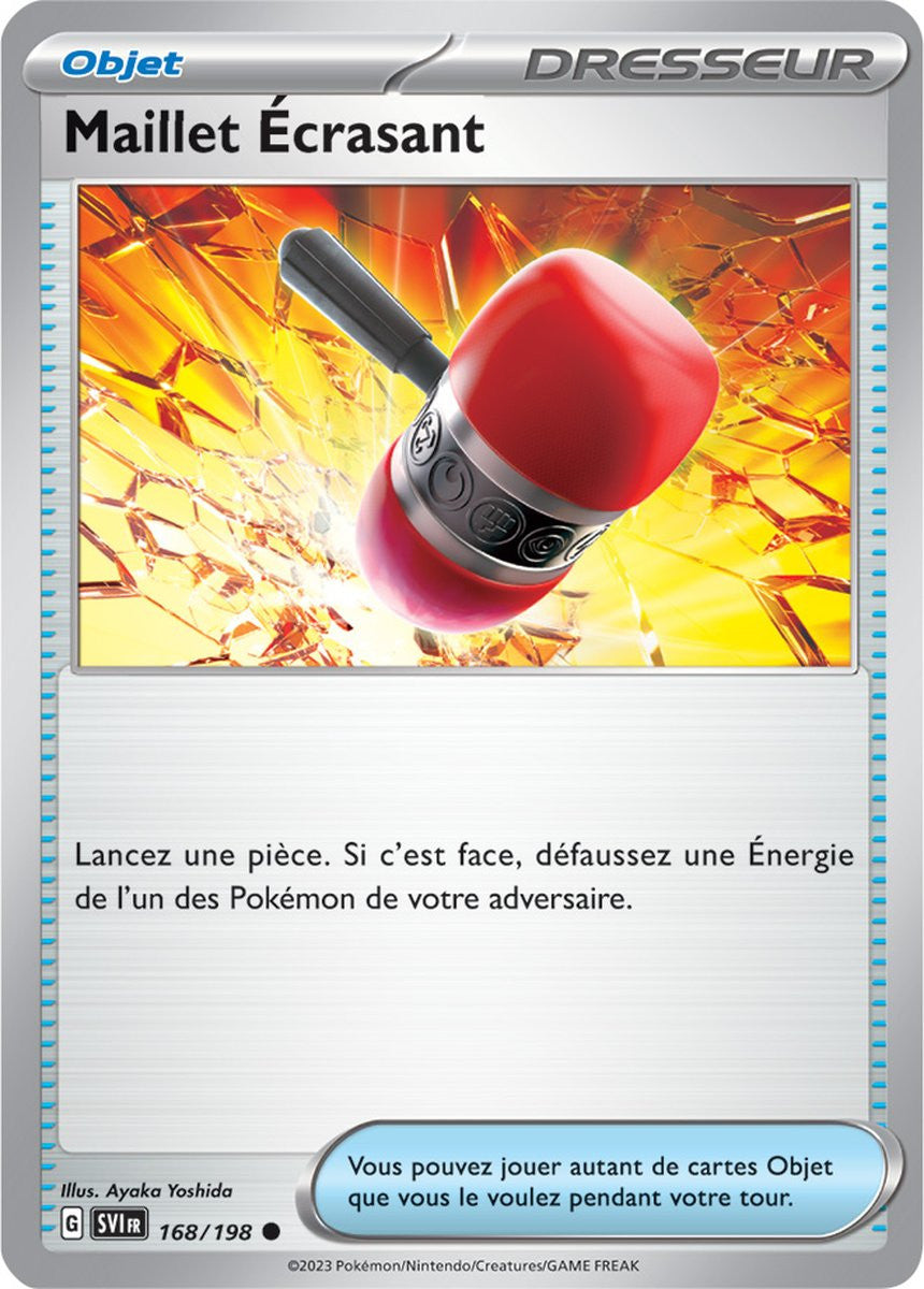 Maillet Écrasant – 168/198 – Carte Pokémon Écarlate et Violet EV01 (Normale)