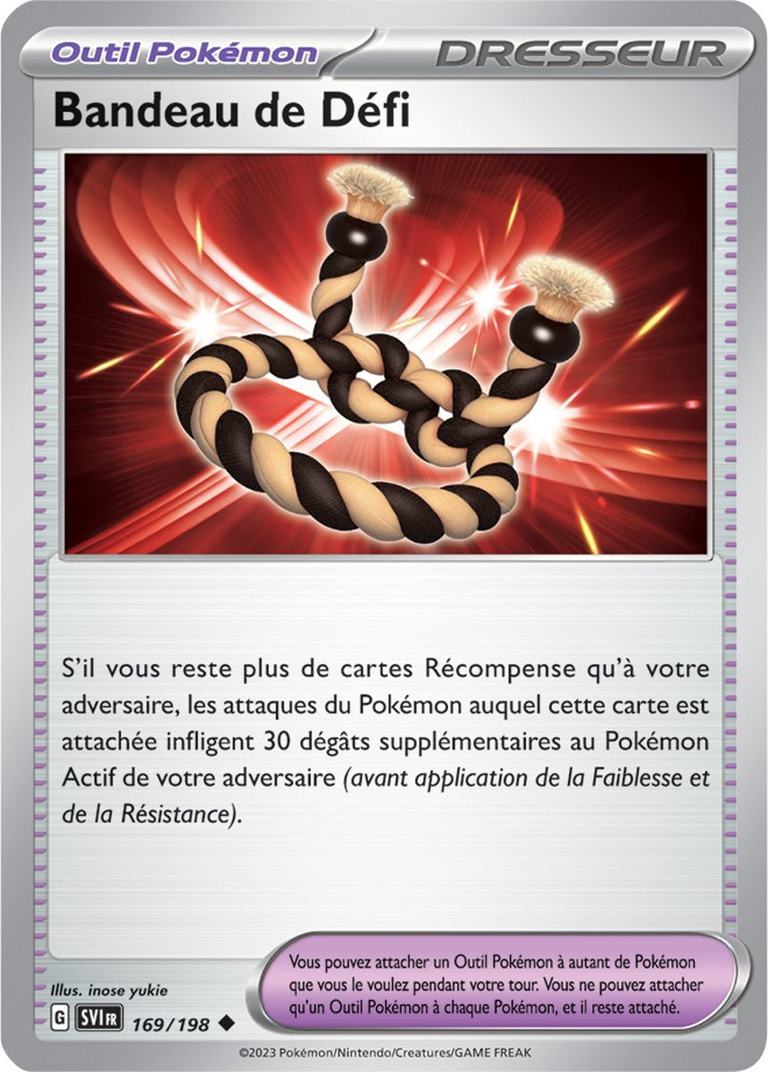 Bandeau de Défi – 169/198 – Carte Pokémon Écarlate et Violet EV01 (Normale)