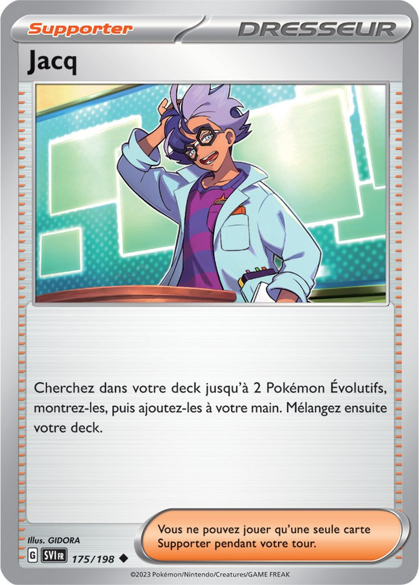 Jacq – 175/198 – Carte Pokémon Écarlate et Violet EV01 (Reverse)