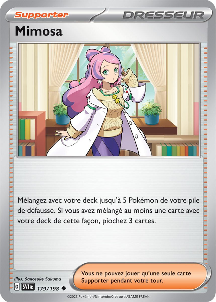 Mimosa – 179/198 – Carte Pokémon Écarlate et Violet EV01 (Normale)