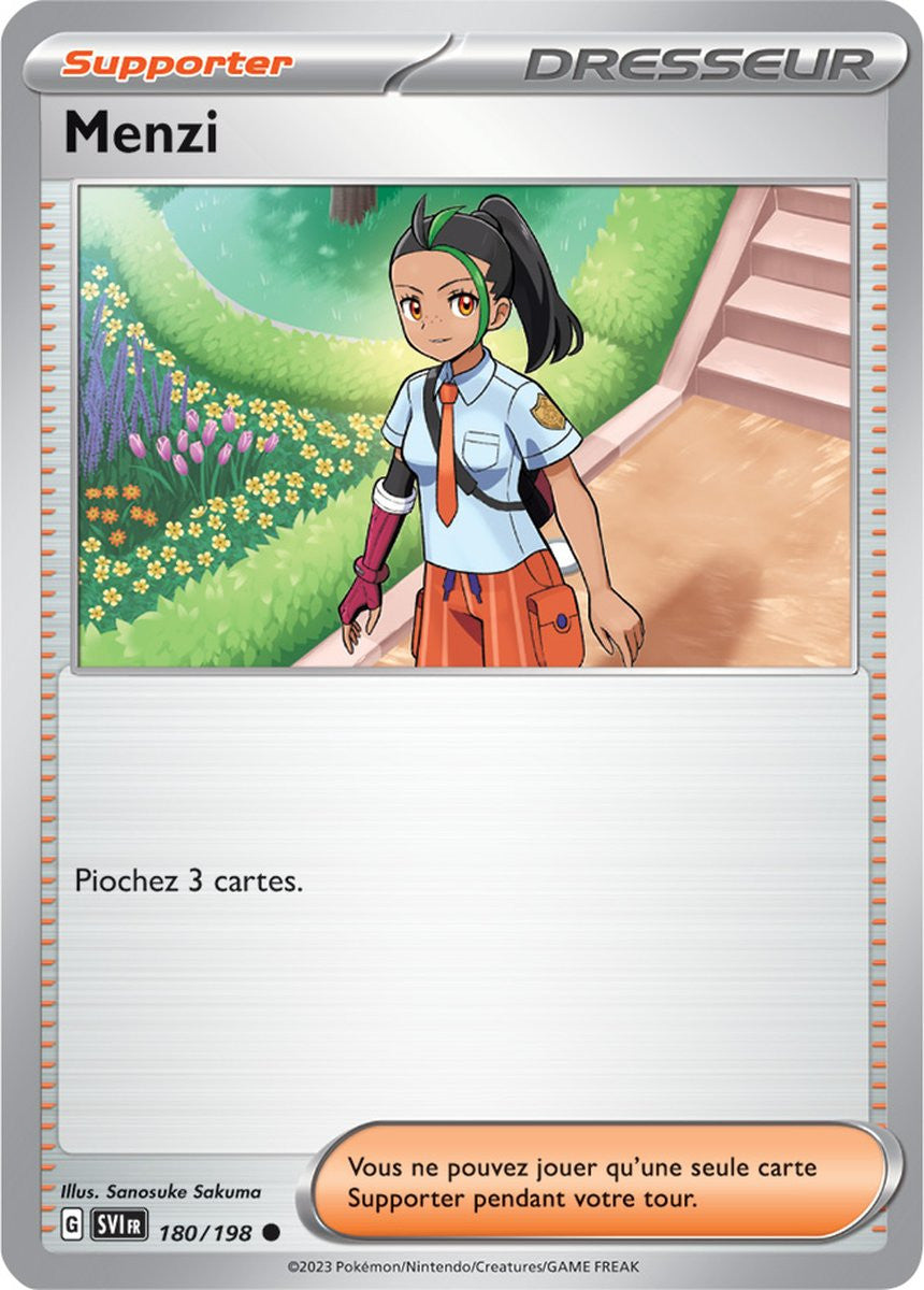 Menzi – 180/198 – Carte Pokémon Écarlate et Violet EV01 (Normale)