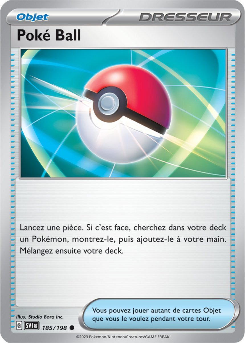 Poké Ball – 185/198 – Carte Pokémon Écarlate et Violet EV01 (Reverse)