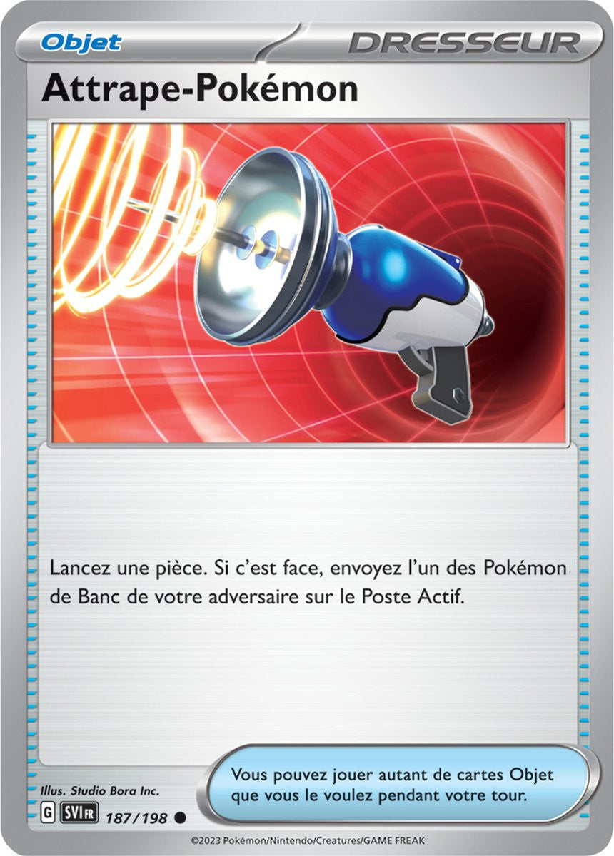 Attrape-Pokémon – 187/198 – Carte Pokémon Écarlate et Violet EV01 (Normale)