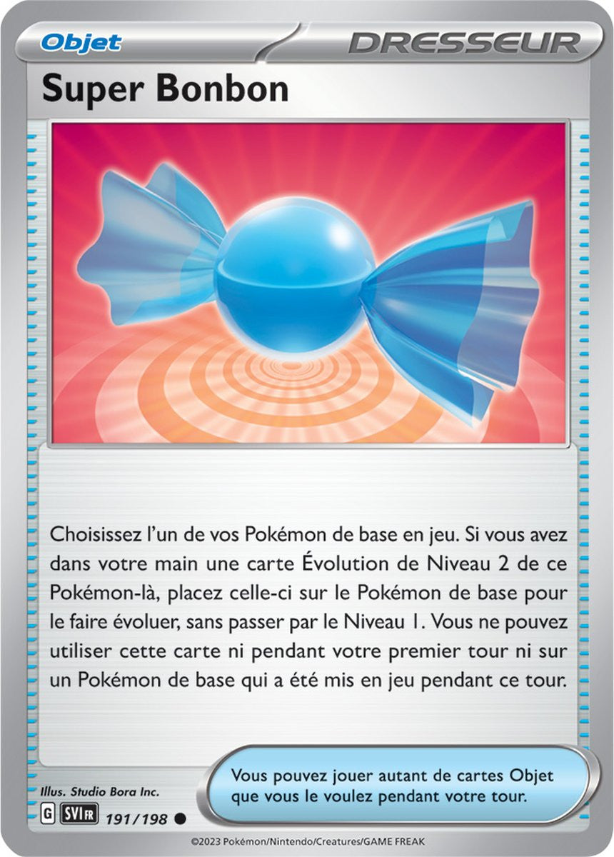 Super Bonbon – 191/198 – Carte Pokémon Écarlate et Violet EV01 (Reverse)