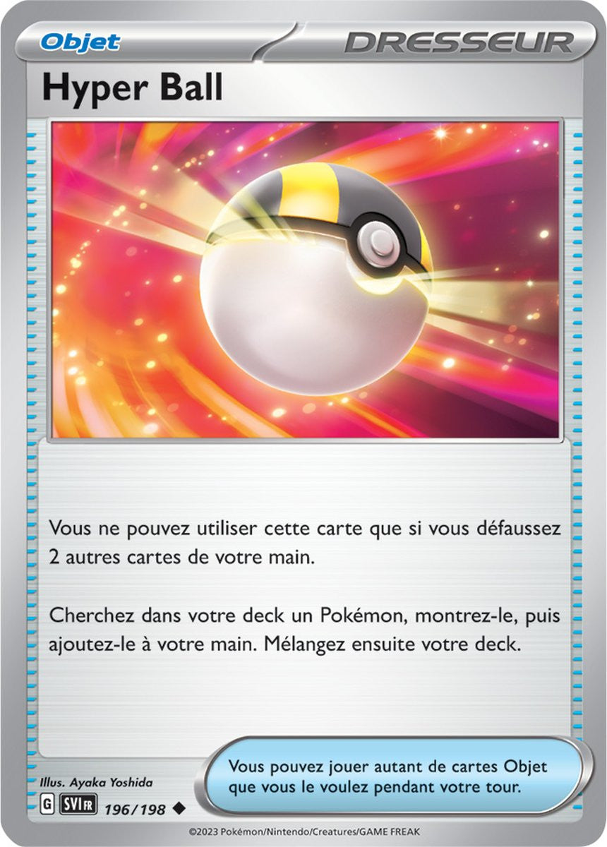 Hyper Ball – 196/198 – Carte Pokémon Écarlate et Violet EV01 (Normale)
