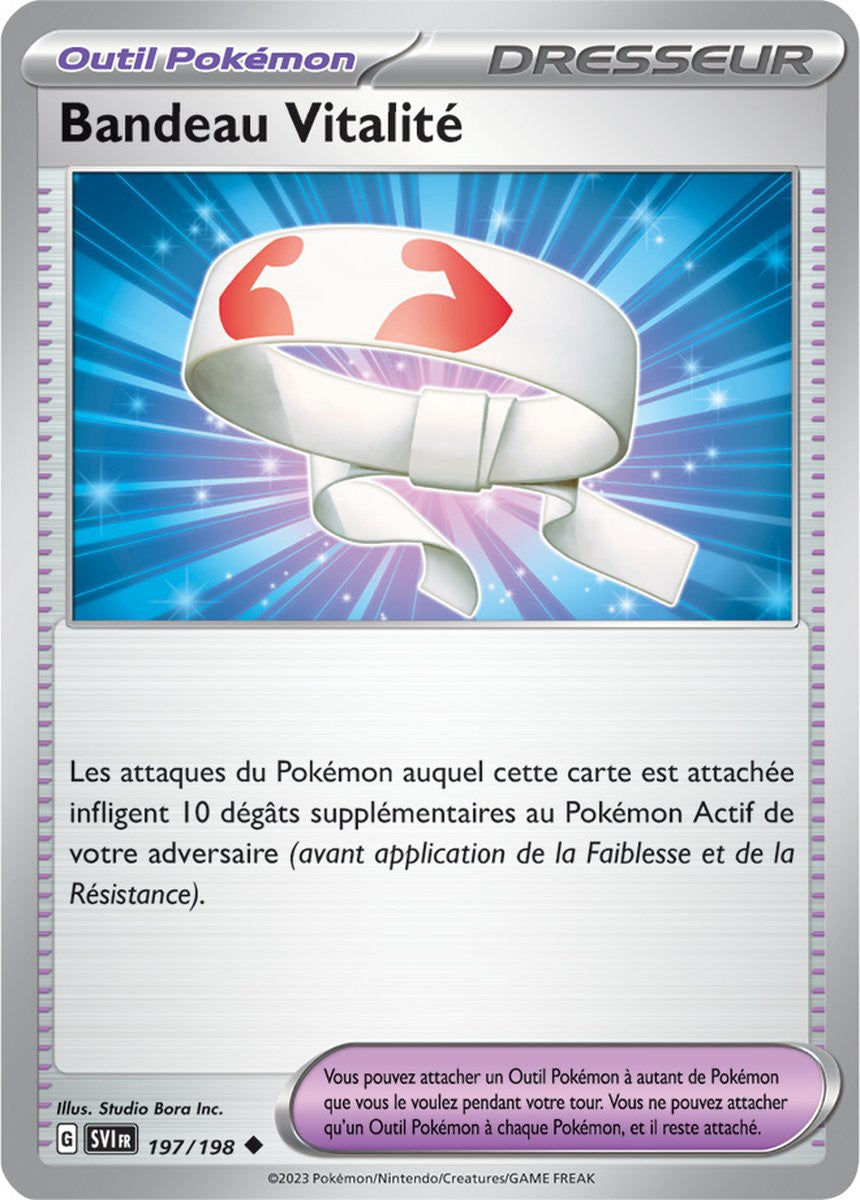Bandeau Vitalité – 197/198 – Carte Pokémon Écarlate et Violet EV01 (Normale)