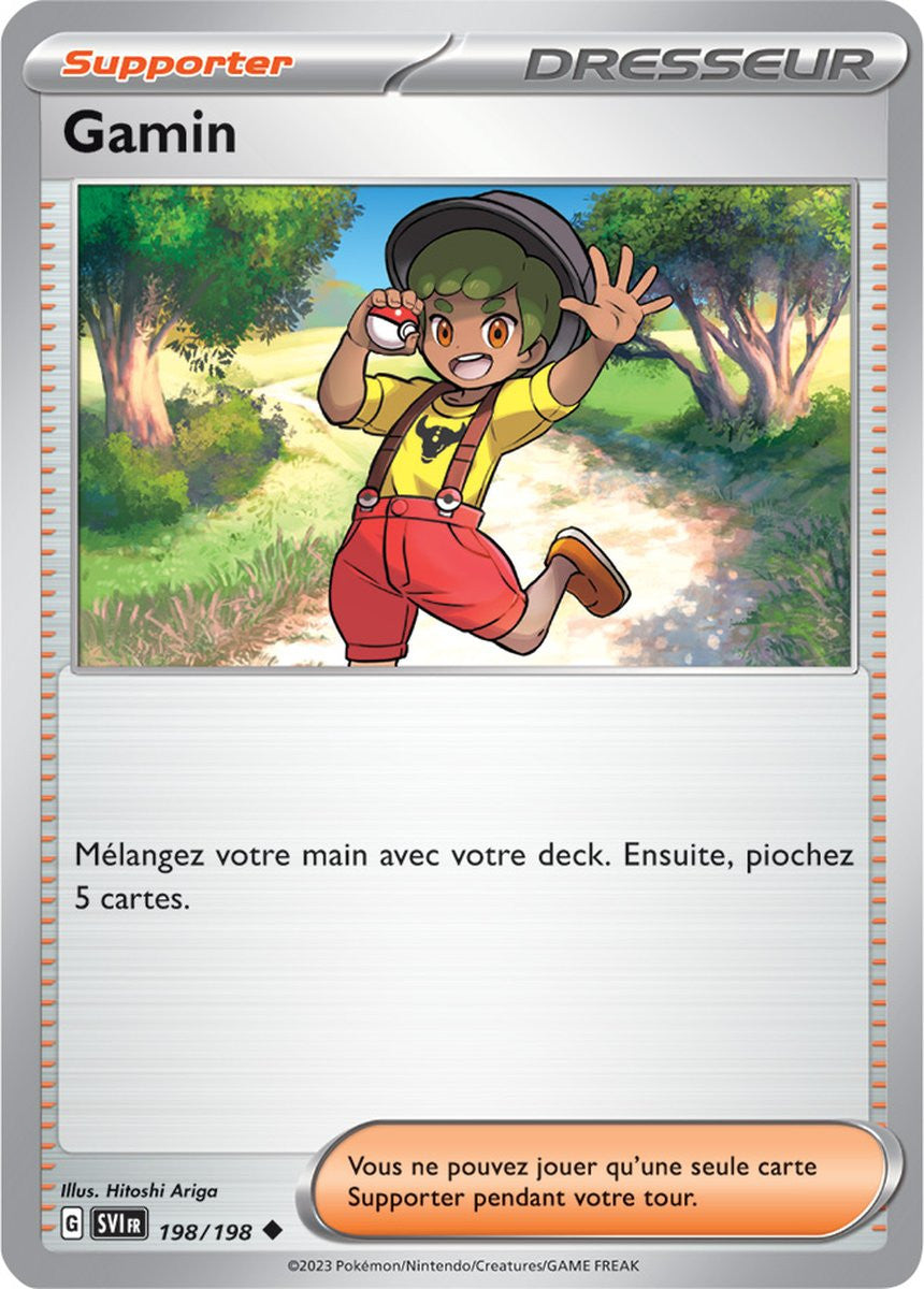 Gamin – 198/198 – Carte Pokémon Écarlate et Violet EV01 (Reverse)