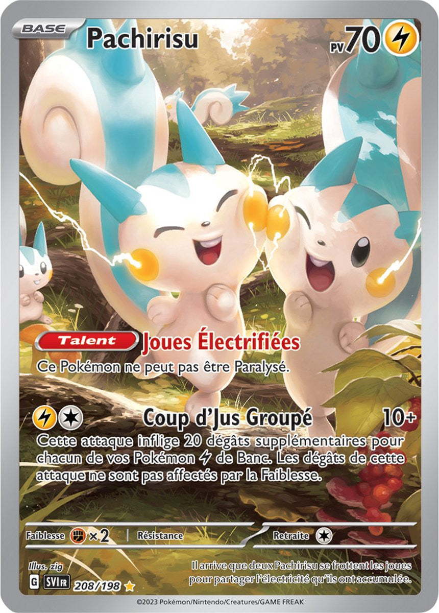Pachirisu – 208/198 – Carte Pokémon Écarlate et Violet EV01