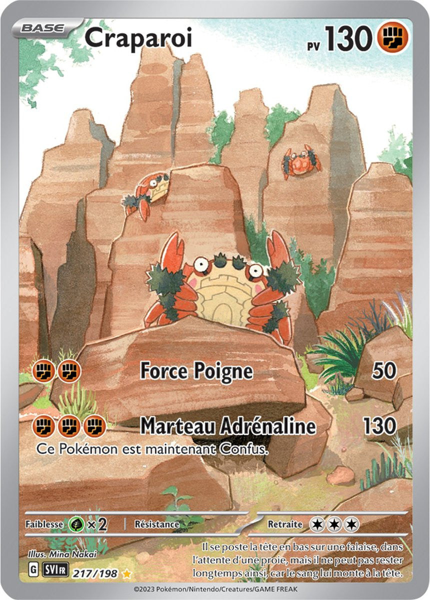 Craparoi – 217/198 – Carte Pokémon Écarlate et Violet EV01