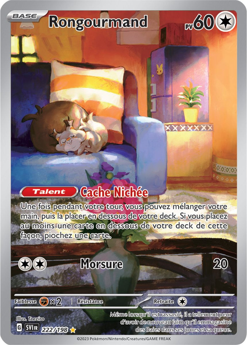 Rongourmand – 222/198 – Carte Pokémon Écarlate et Violet EV01