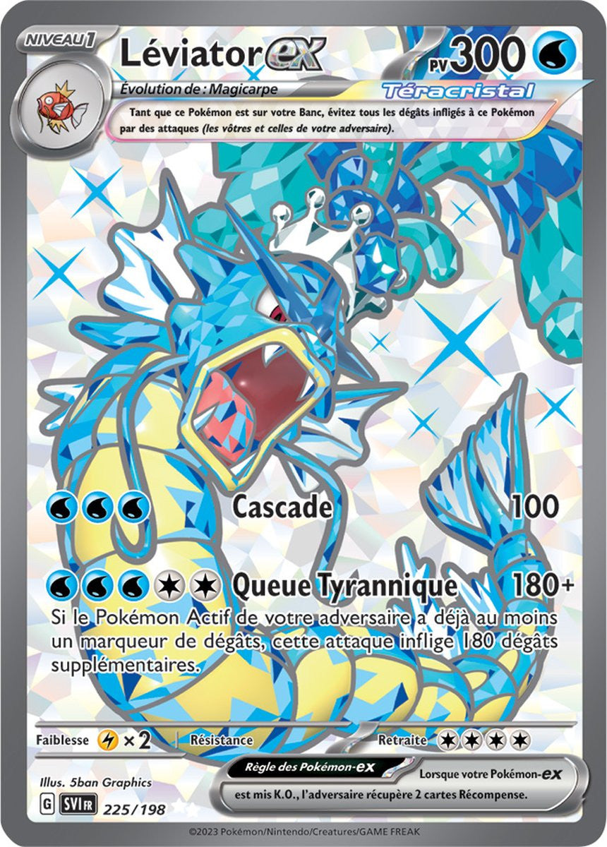 Léviator ex – 225/198 – Carte Pokémon Écarlate et Violet EV01