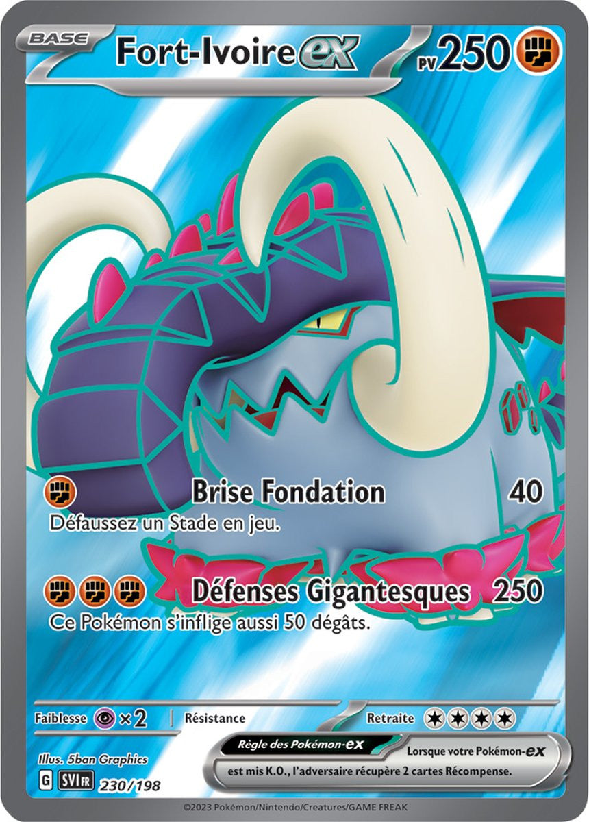 Fort-Ivoire ex – 230/198 – Carte Pokémon Écarlate et Violet EV01