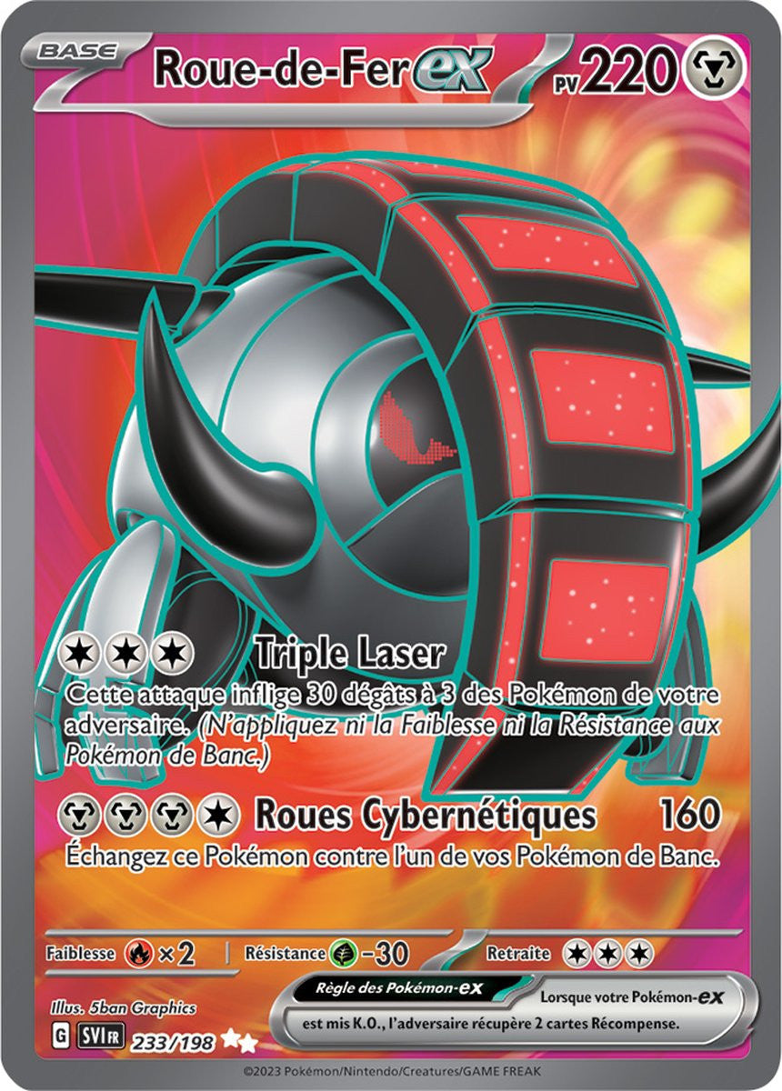 Roue-de-Fer ex – 233/198 – Carte Pokémon Écarlate et Violet EV01