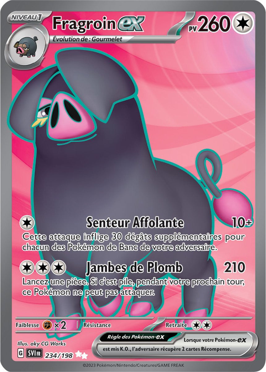 Fragroin ex – 234/198 – Carte Pokémon Écarlate et Violet EV01