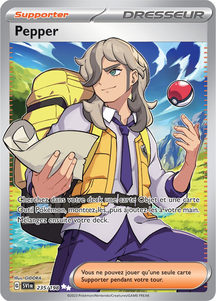 Pepper – 235/198 – Carte Pokémon Écarlate et Violet EV01
