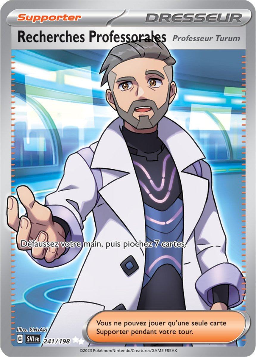 Recherches Professorales – 241/198 – Carte Pokémon Écarlate et Violet EV01