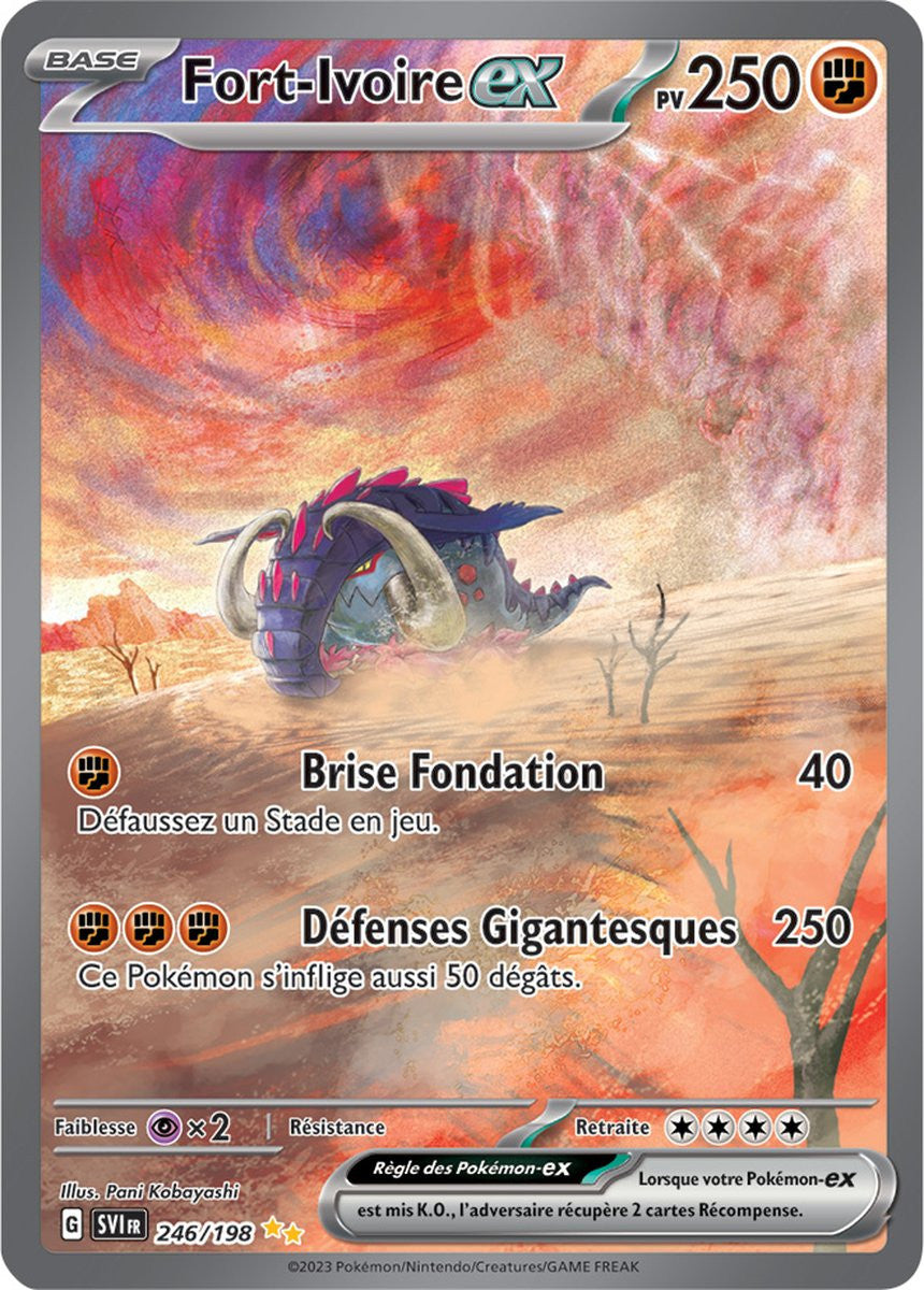 Fort-Ivoire ex – 246/198 – Carte Pokémon Écarlate et Violet EV01