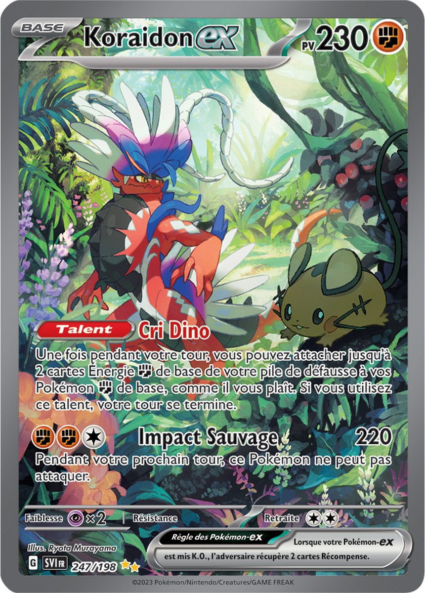 Koraidon ex – 247/198 – Carte Pokémon Écarlate et Violet EV01