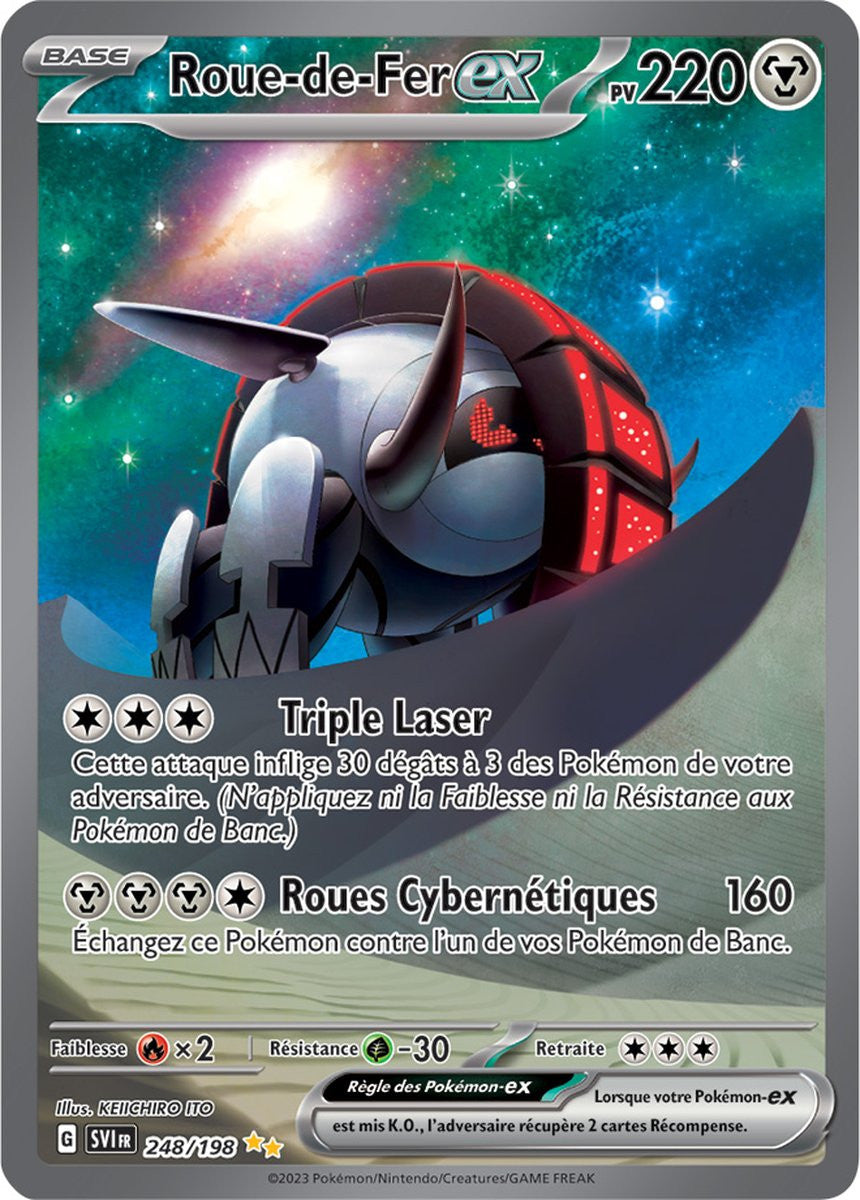 Roue-de-Fer ex – 248/198 – Carte Pokémon Écarlate et Violet EV01