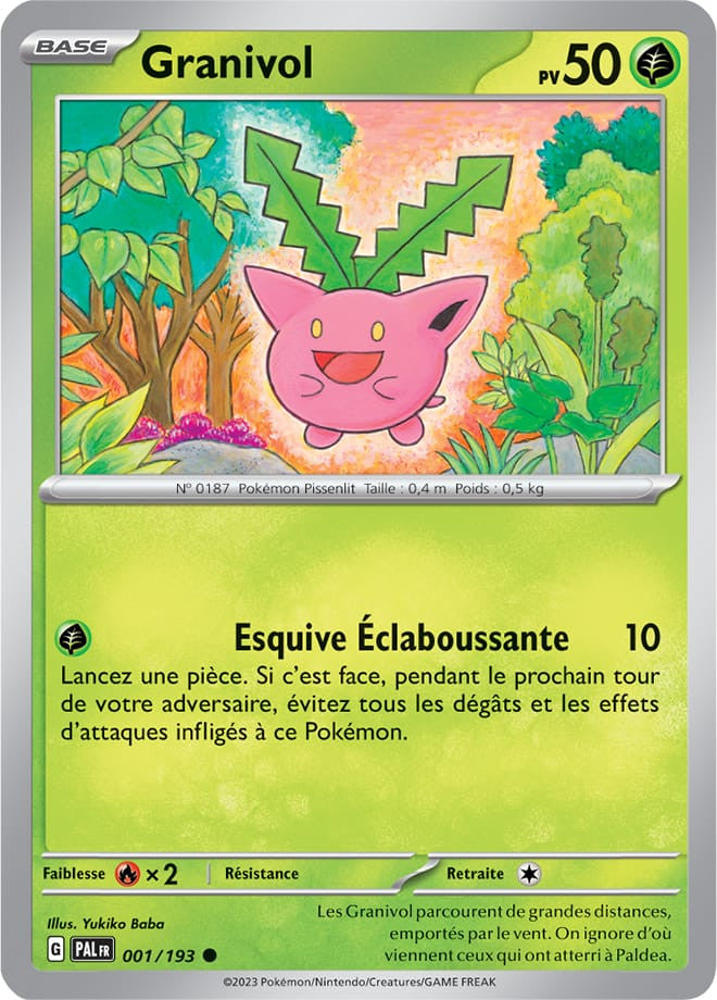 Granivol – 001/193 – Carte Pokémon Évolutions à Paldea EV02 (Normale)