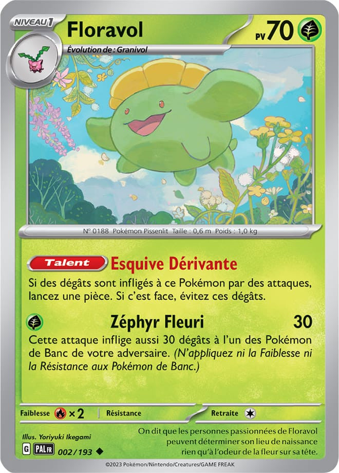 Floravol – 002/193 – Carte Pokémon Évolutions à Paldea EV02 (Normale)