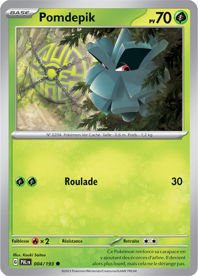 Pomdepik – 004/193 – Carte Pokémon Évolutions à Paldea EV02 (Reverse)