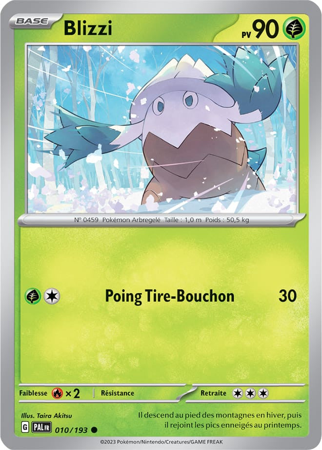 Blizzi – 010/193 – Carte Pokémon Évolutions à Paldea EV02 (Reverse)