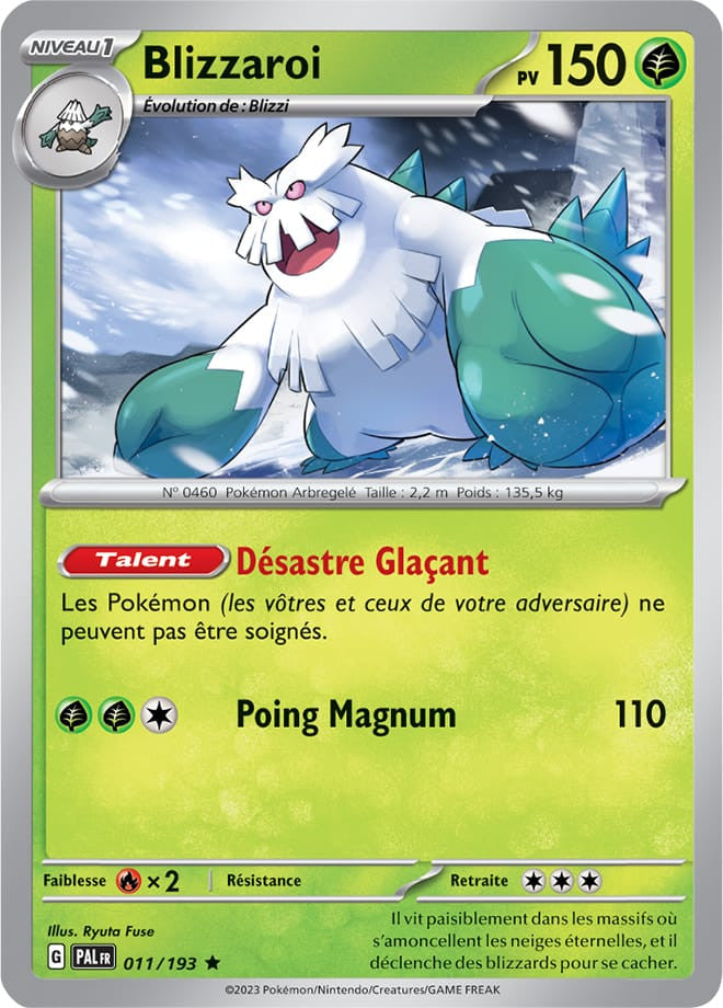Blizzaroi – 011/193 – Carte Pokémon Évolutions à Paldea EV02 (Normale)