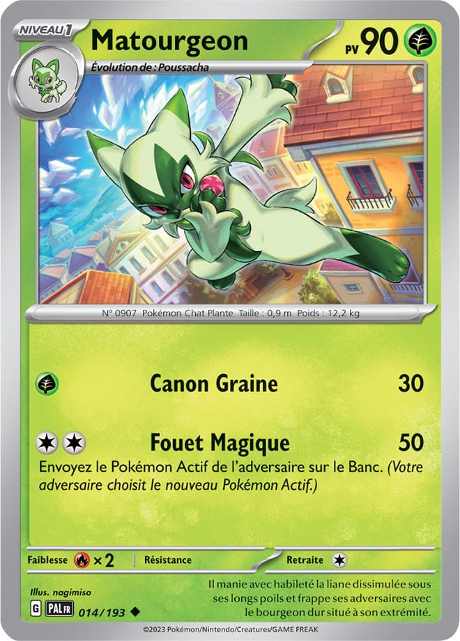 Matourgeon – 014/193 – Carte Pokémon Évolutions à Paldea EV02 (Reverse)