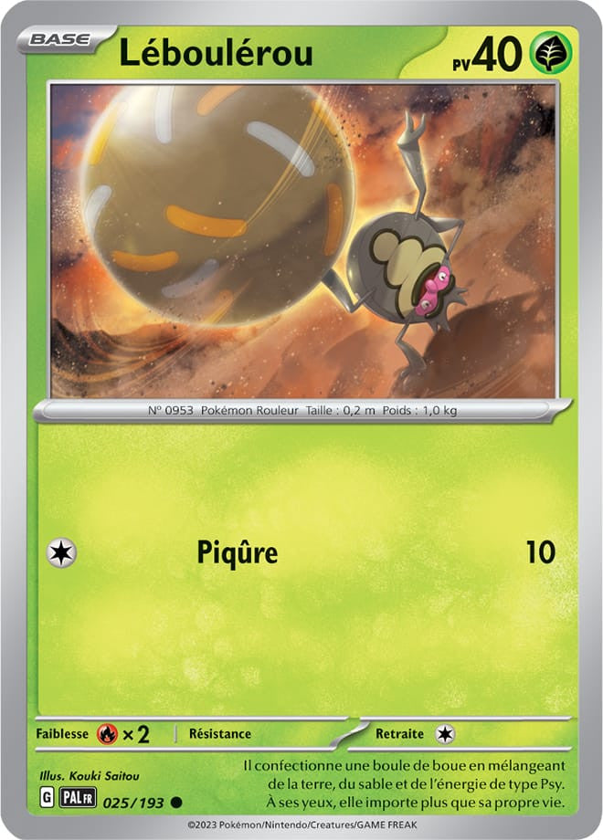 Léboulérou – 025/193 – Carte Pokémon Évolutions à Paldea EV02 (Normale)