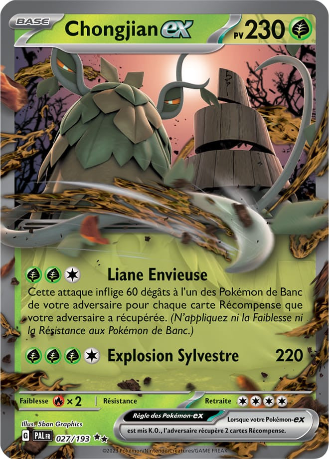 Chongjian EX – 027/193 – Carte Pokémon Évolutions à Paldea EV02