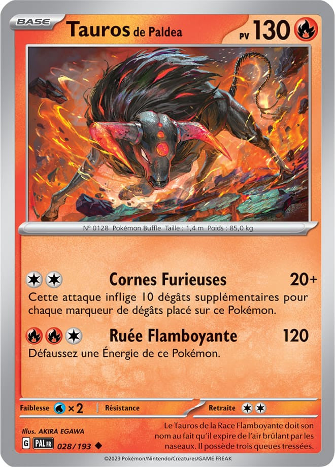 Tauros de Paldea – 028/193 – Carte Pokémon Évolutions à Paldea EV02 (Normale)