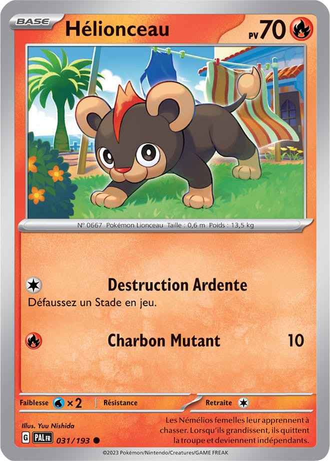 Hélionceau – 031/193 – Carte Pokémon Évolutions à Paldea EV02 (Normale)